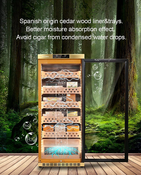 Electric Cigar Humidor-MON1800A Gold