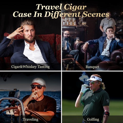 Travel Ciga Humidor with Leather Case