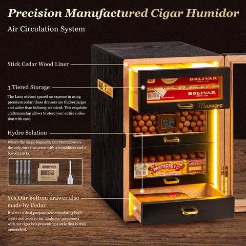 ProMax Luxu Humidor (Black)