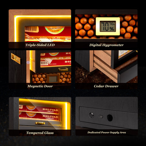 ProMax Luxu Humidor (Black)