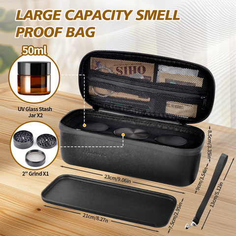 Smell Proof Bag Black(Grind Included)