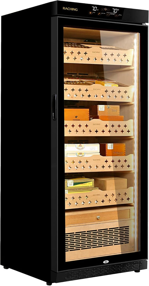RACHING  MON1800A Black Electric Cigar Humidors