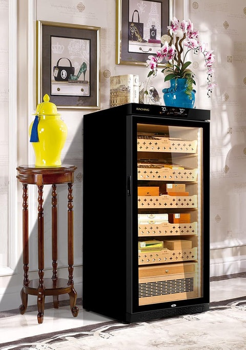 RACHING  MON1800A Black Electric Cigar Humidors
