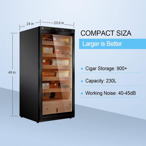 Raching Electric Cigar Humidor Cabinet 230L