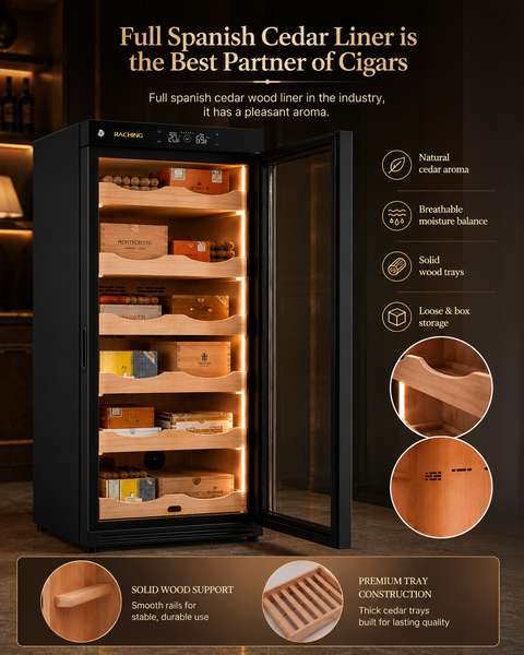 Raching Electric Cigar Humidor Cabinet 330L