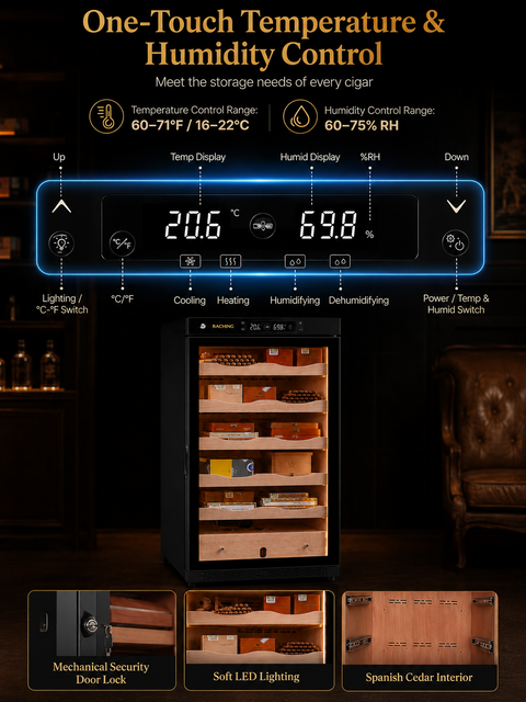 Raching Electric Cigar Humidor Cabinet 330L
