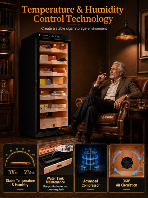 Raching Electric Cigar Humidor Cabinet 330L